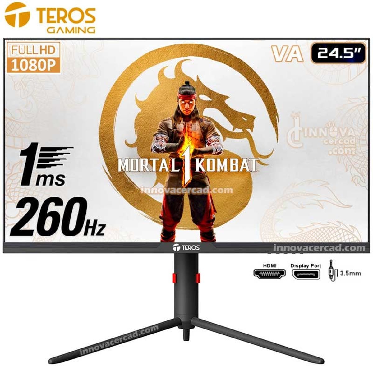 TEROS GAMING - Monitor Gaming Teros TE-2472G Full HD 260Hz, 1MS,  99%sRGB