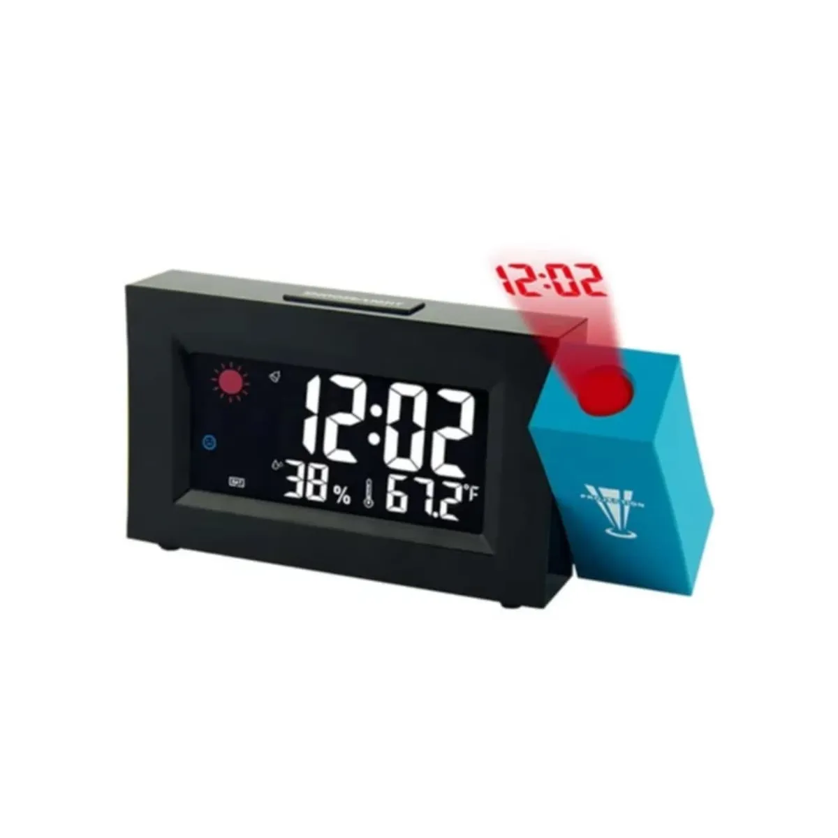 GENERICO - Reloj Proyector Alarma Despertador con Sensor Humedad y Temperatura