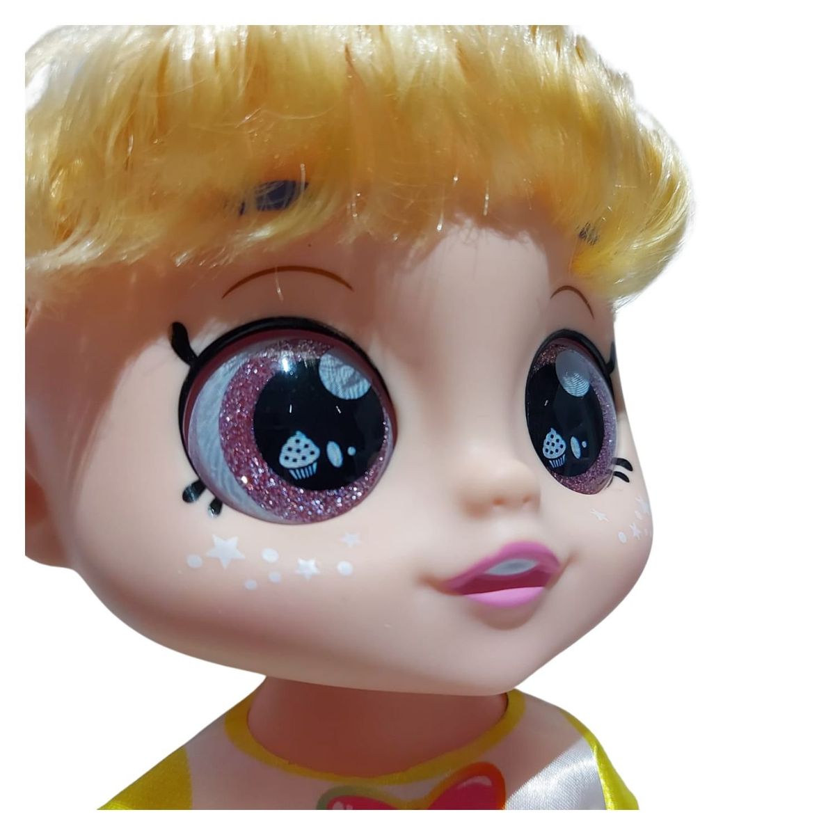 GENERICO - Muñeca Musical Ojos de Vidrio - Rubia