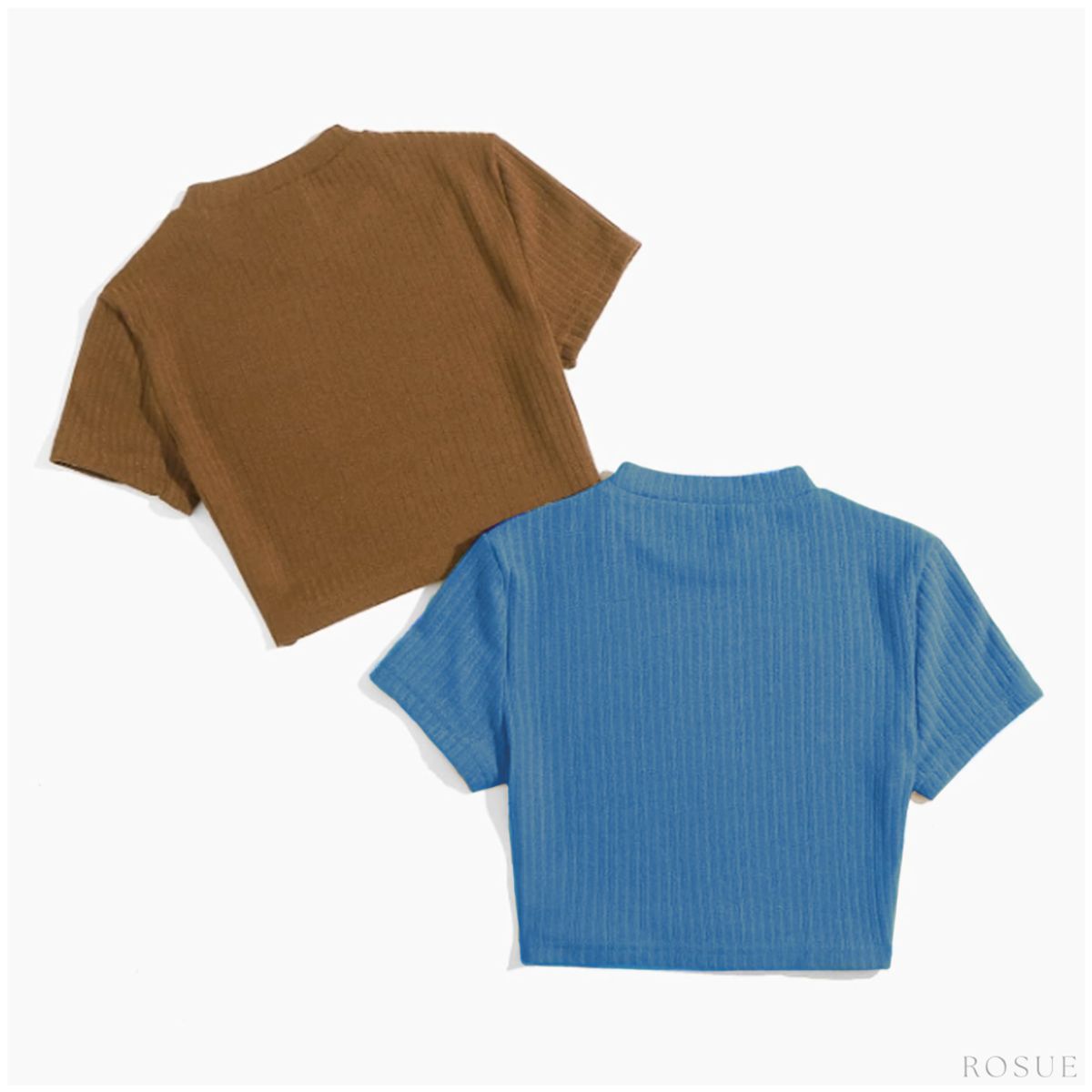 ROSUE - Polo top básico Rip elegante Génesis Pack x2