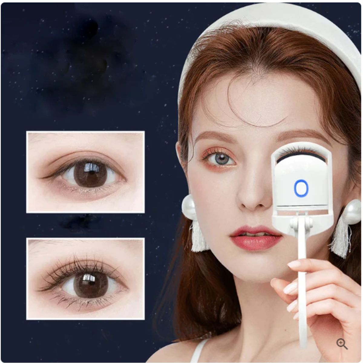 GENERICO - Rizador Electrico para Pestañas Portatil Recargable Super Practico