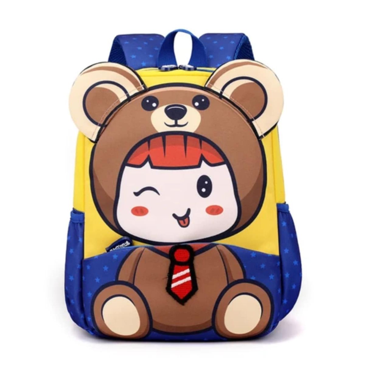 GENERICO - Mochila Kawai Japones Juvenil de Oso Orejitas Niños y Niñas Colegio