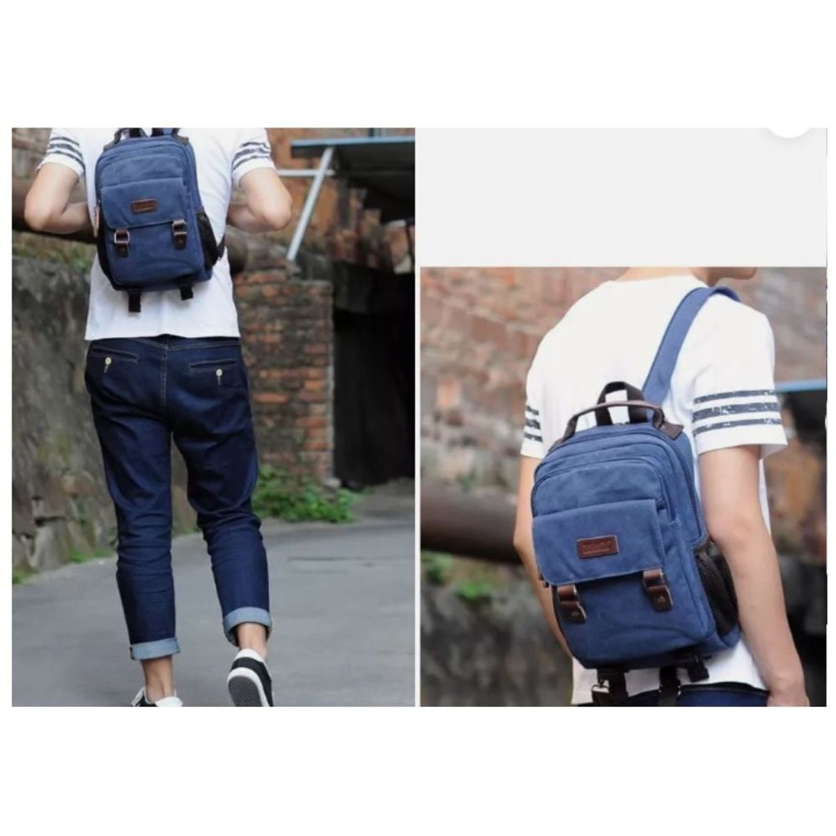 GENERICO - Mochila de una sola asa Small color AZUL