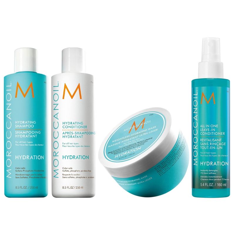 MOROCCANOIL - Shampoo 250ml + Acondicionador + Mask + Spray Moroccanoil Hydration