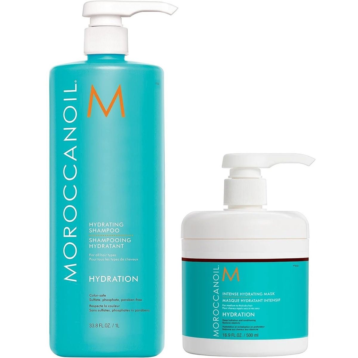MOROCCANOIL - Shampoo Hidratante 1000ml + Mascarilla Intensa Moroccanoil Hydration