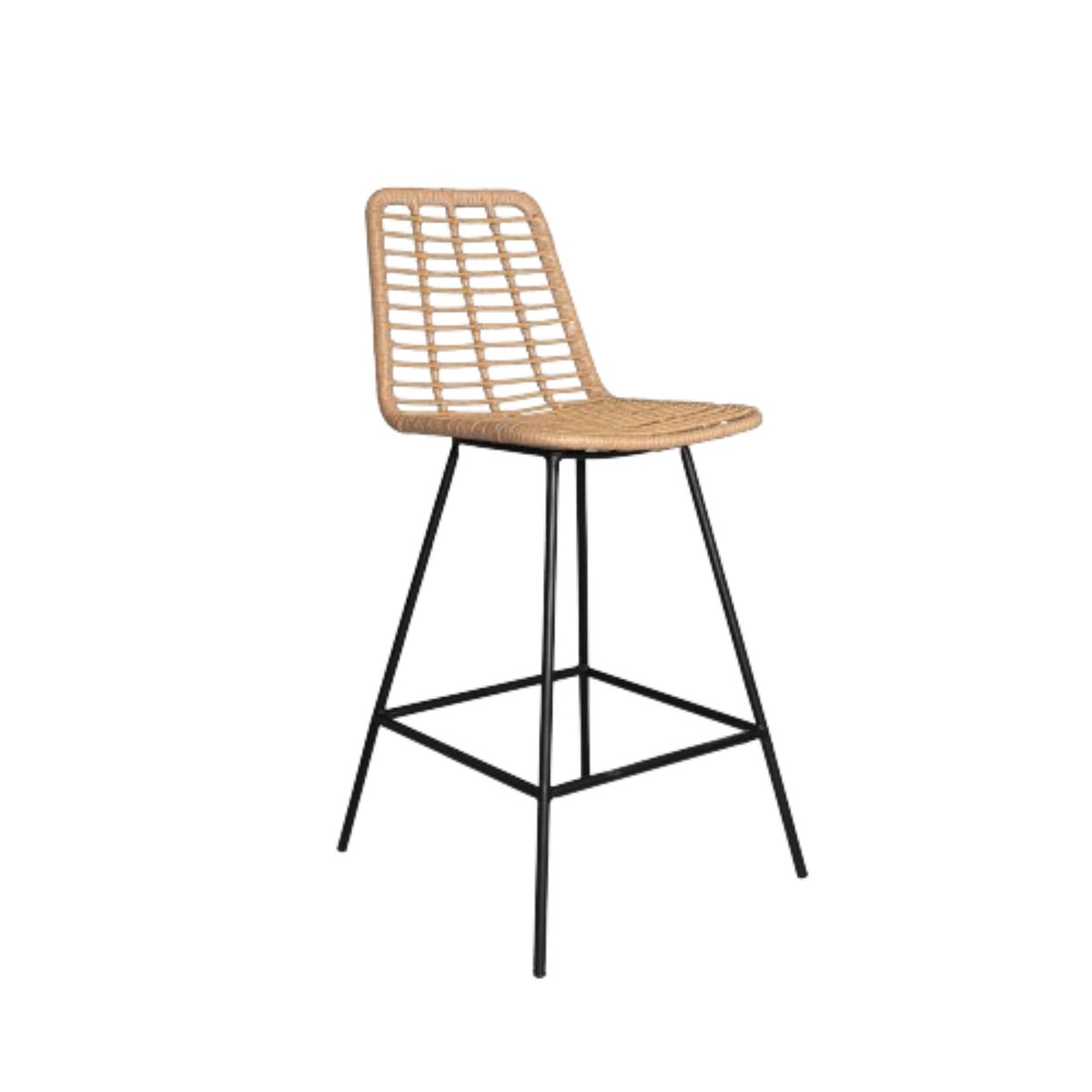 NIHM - Silla Bar Mingo Rattan Natural 75cm