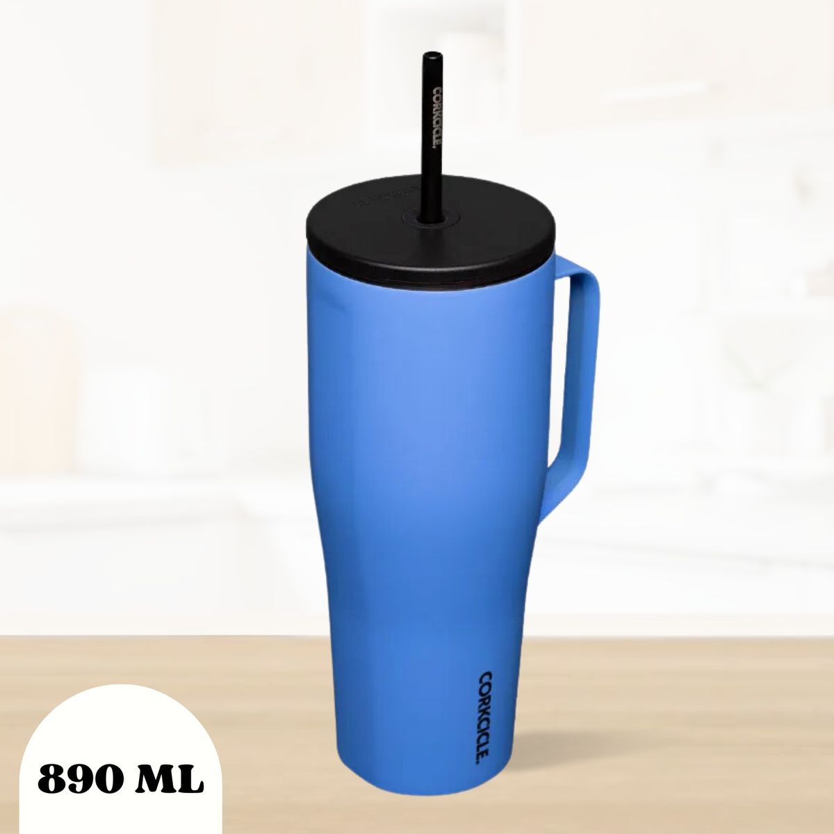 CORKCICLE - Vaso Térmico Con Asa de 30 Onzas Azul - Corkcicle