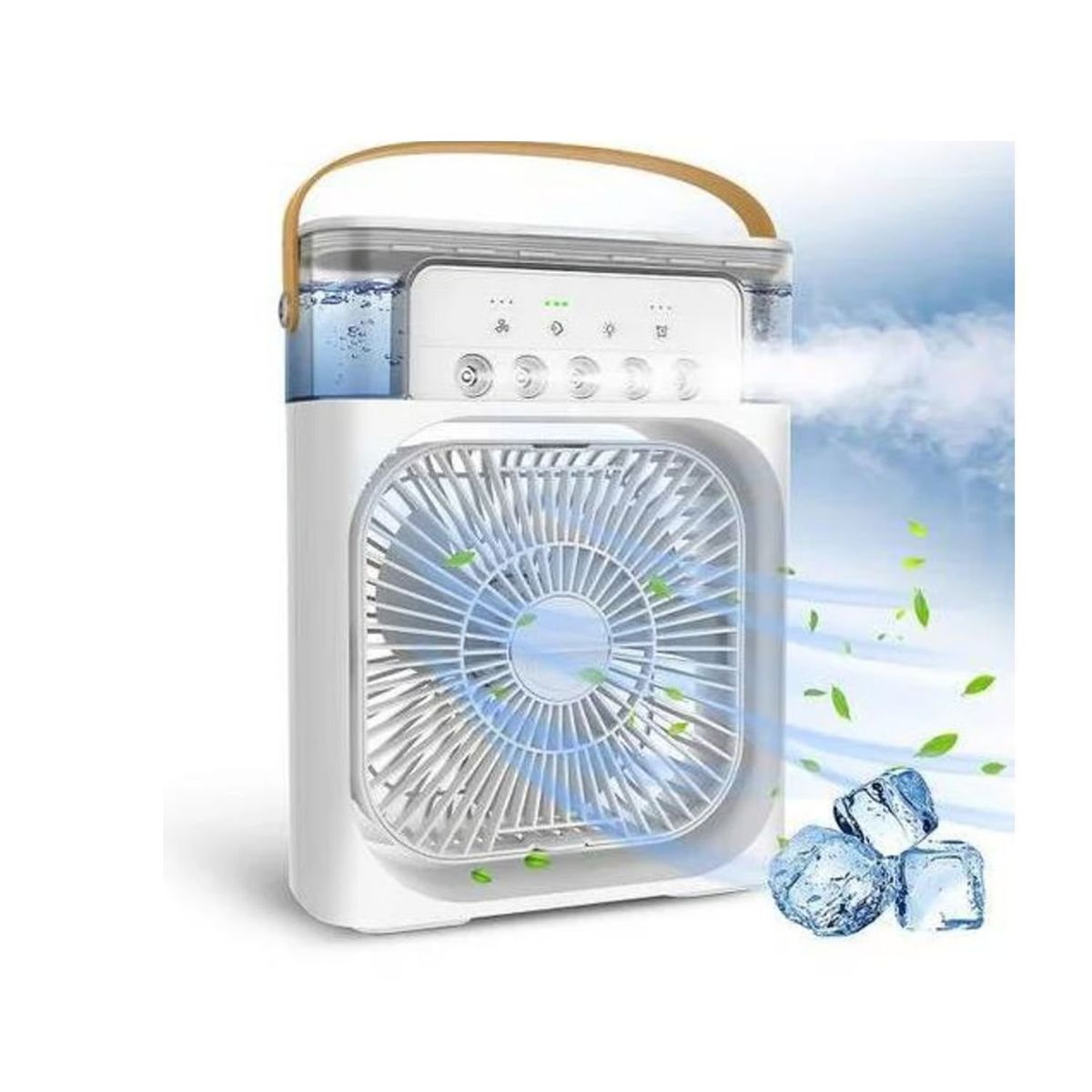 ROSH - Ventilador Portátil Humidificador Enfriador Aire Acondicionado 3 en 1