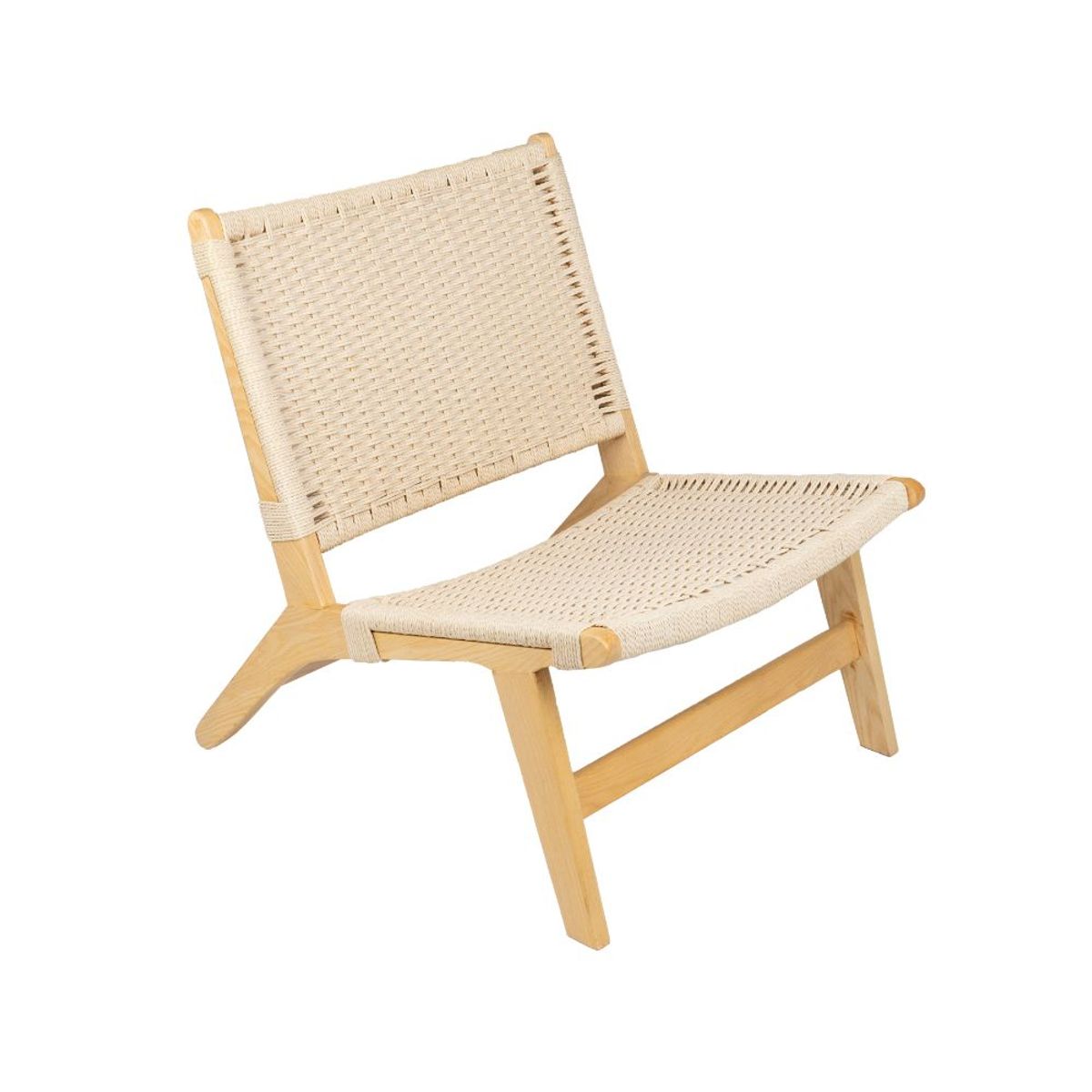 NIHM - Butaca de Rattan Ozlo Marrón Claro