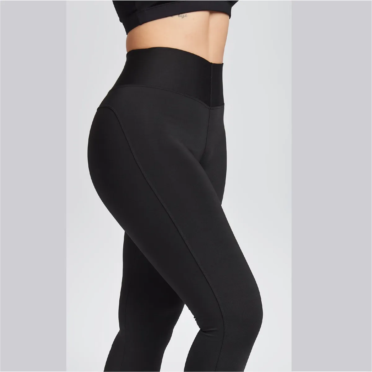 SOLO LEGGINGS - Leggings Termicas Micro Frannel - Negro