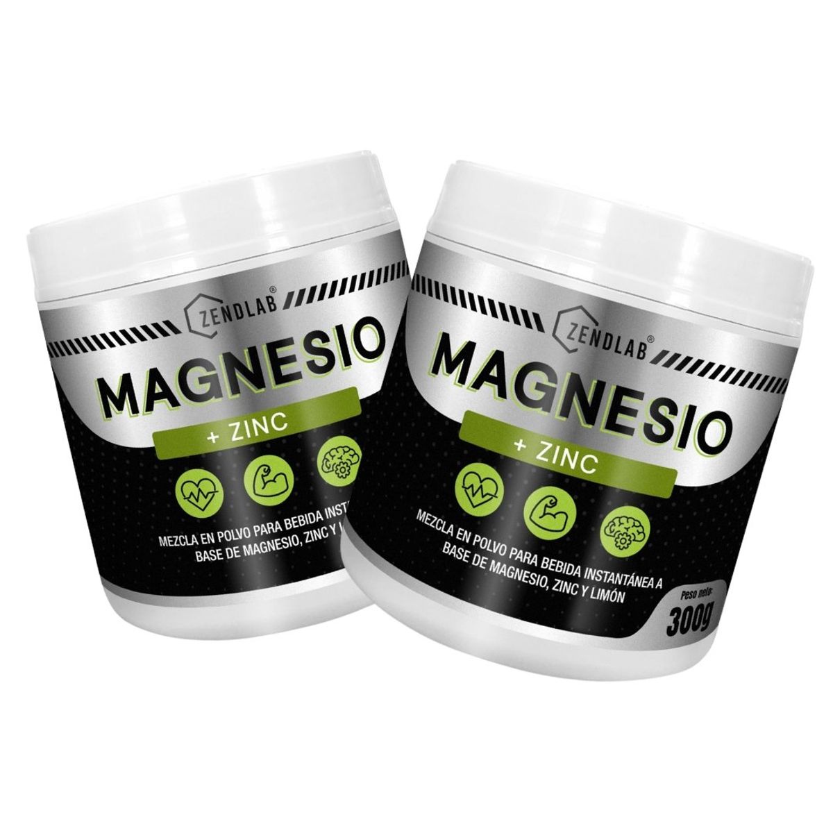 ZENDLAB - Pack x2 Magnesio citrato Zendlab 300 gr
