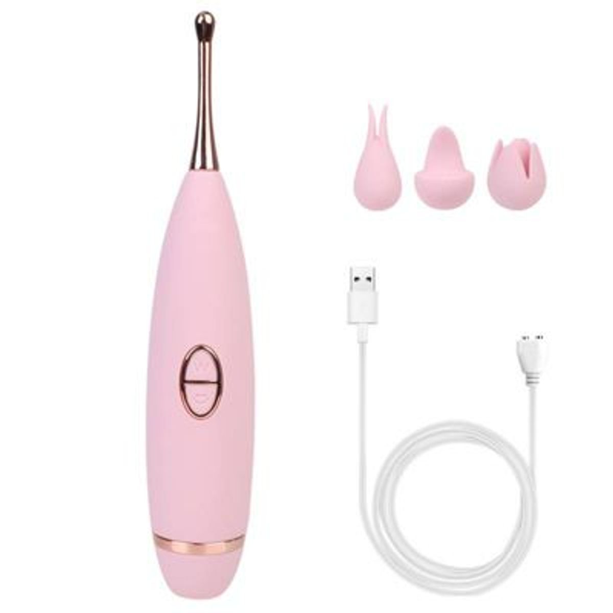 GENERICO - Vibrador lápiz de punto G 10 frecuencias succionador 3 en 1
