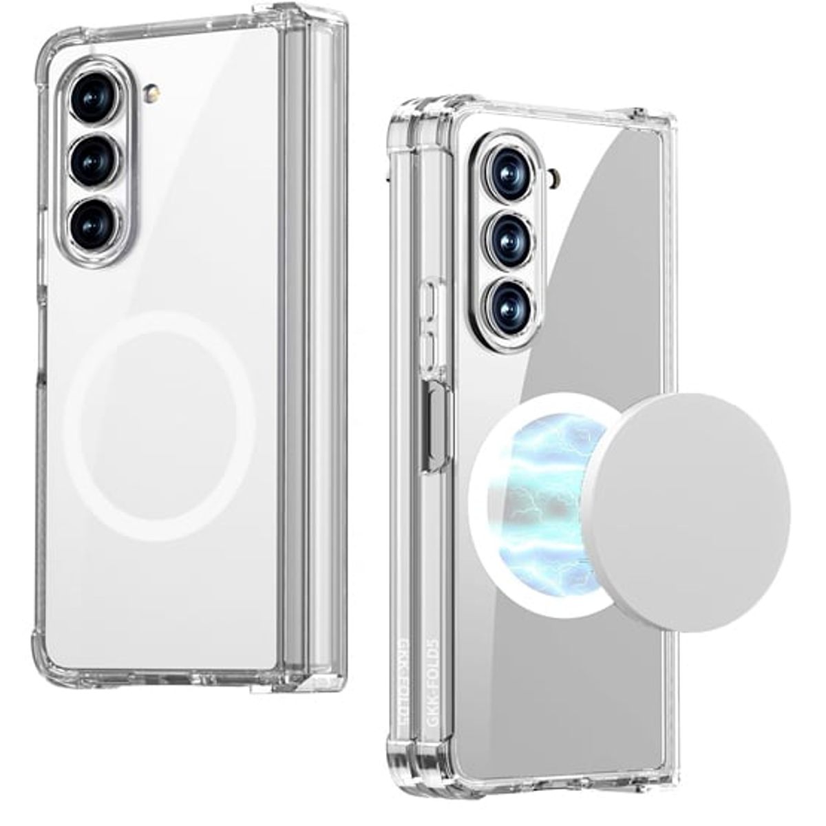 GENERICO - Funda Clear Case con Magsafe Transparente  para Samsung Fold 5