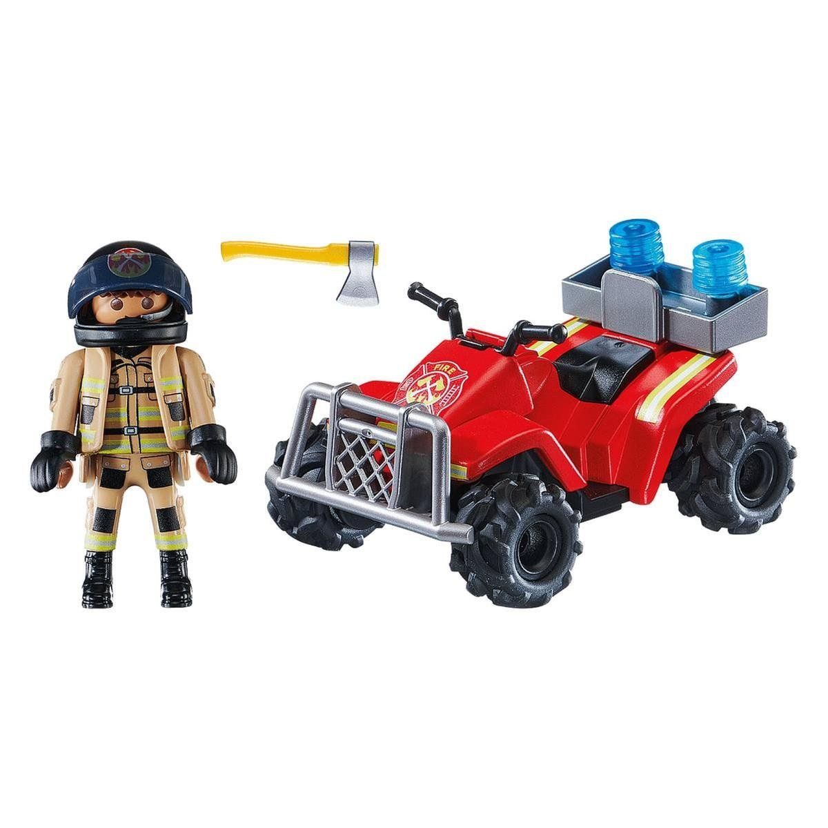 PLAYMOBIL - Playmobil City Action Carro de Bomberos Velocidad Cuádruple