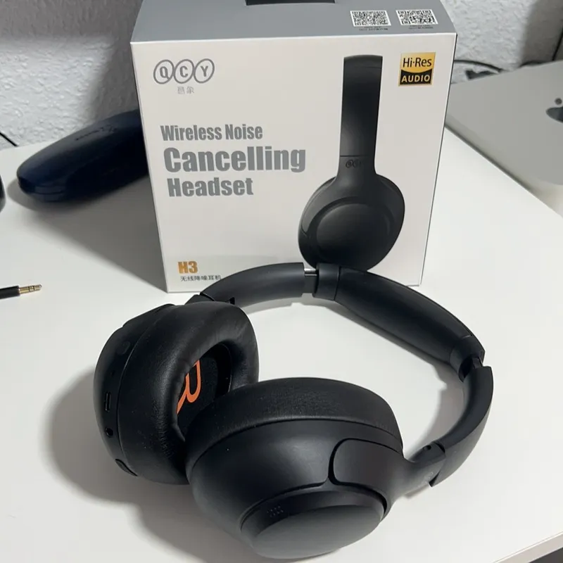 QCY - AUDIFONO INALÁMBRICO QCY H3 Bluetooth 5.3 70h Anc Activa - NEGRO