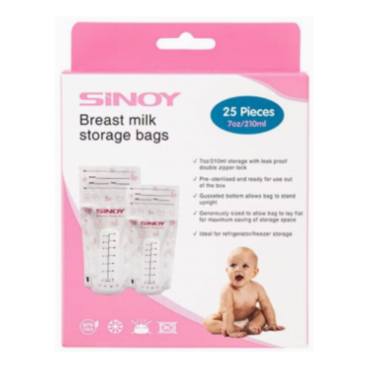 GENERICO - Bolsas de almacenamiento de leche materna x 25 unids