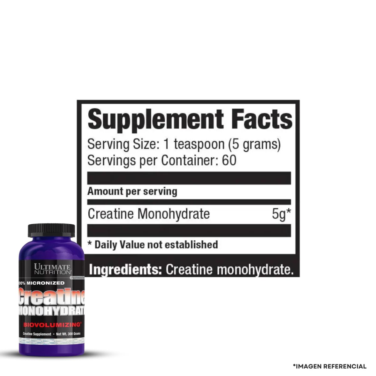 ULTIMATE NUTRITION - Creatina Ultimate Nutrition 300 g - Creatina Monohidratada + shaker + scoop