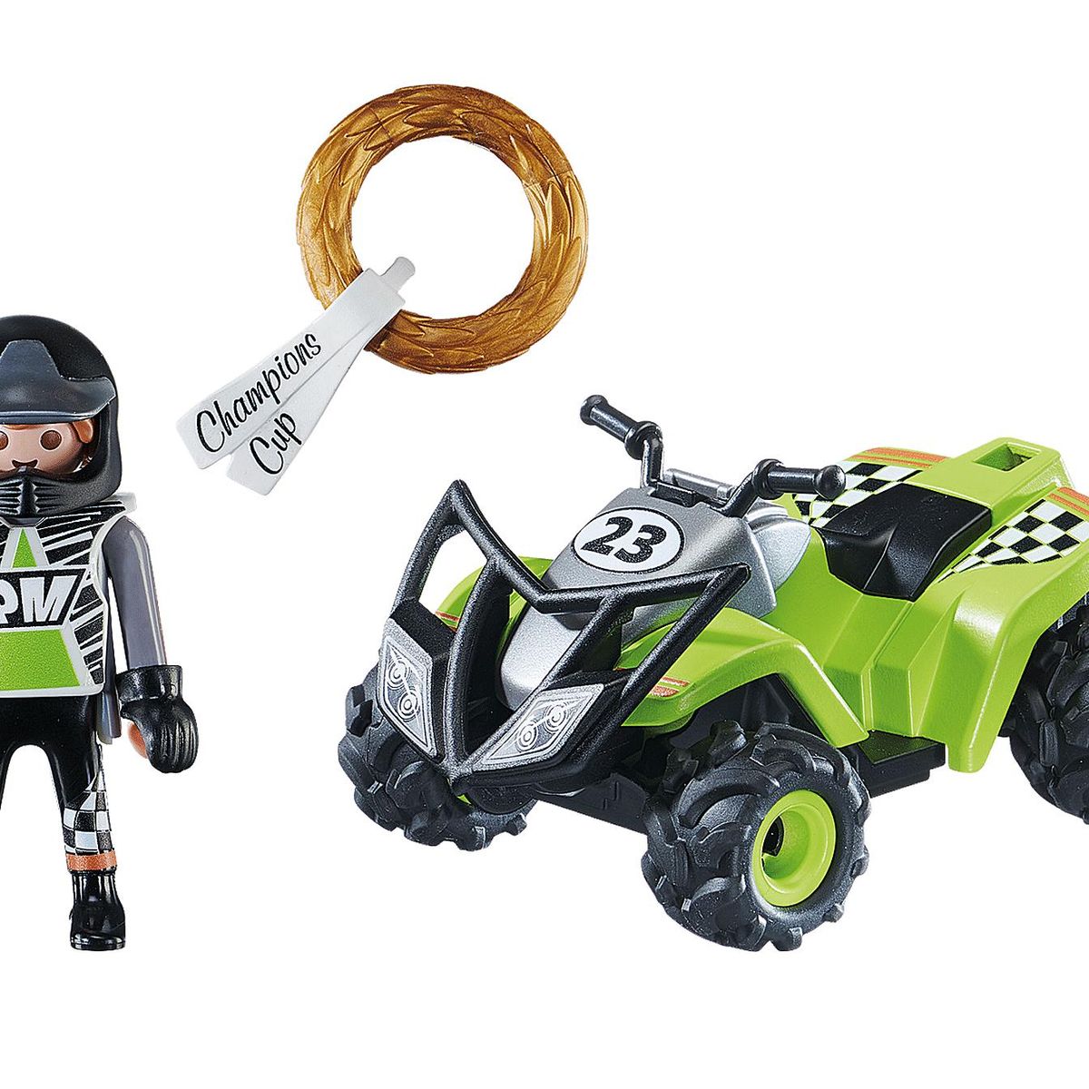 PLAYMOBIL - Playmobil City Action Carro de Carreras Velocidad Cuádruple