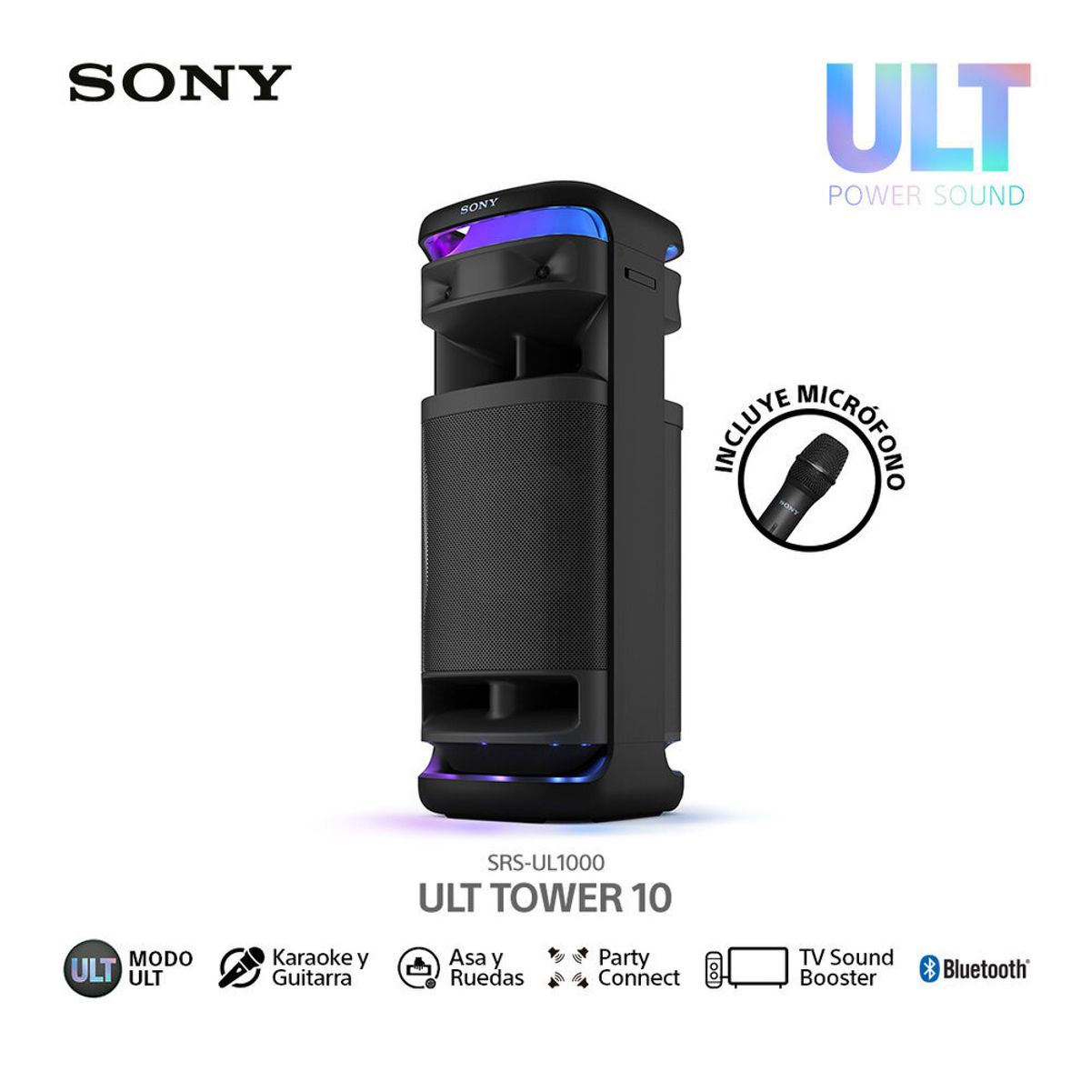 SONY - Sony Parlante Bluetooth SRS-ULT1000 para fiestas ULT TOWER 10