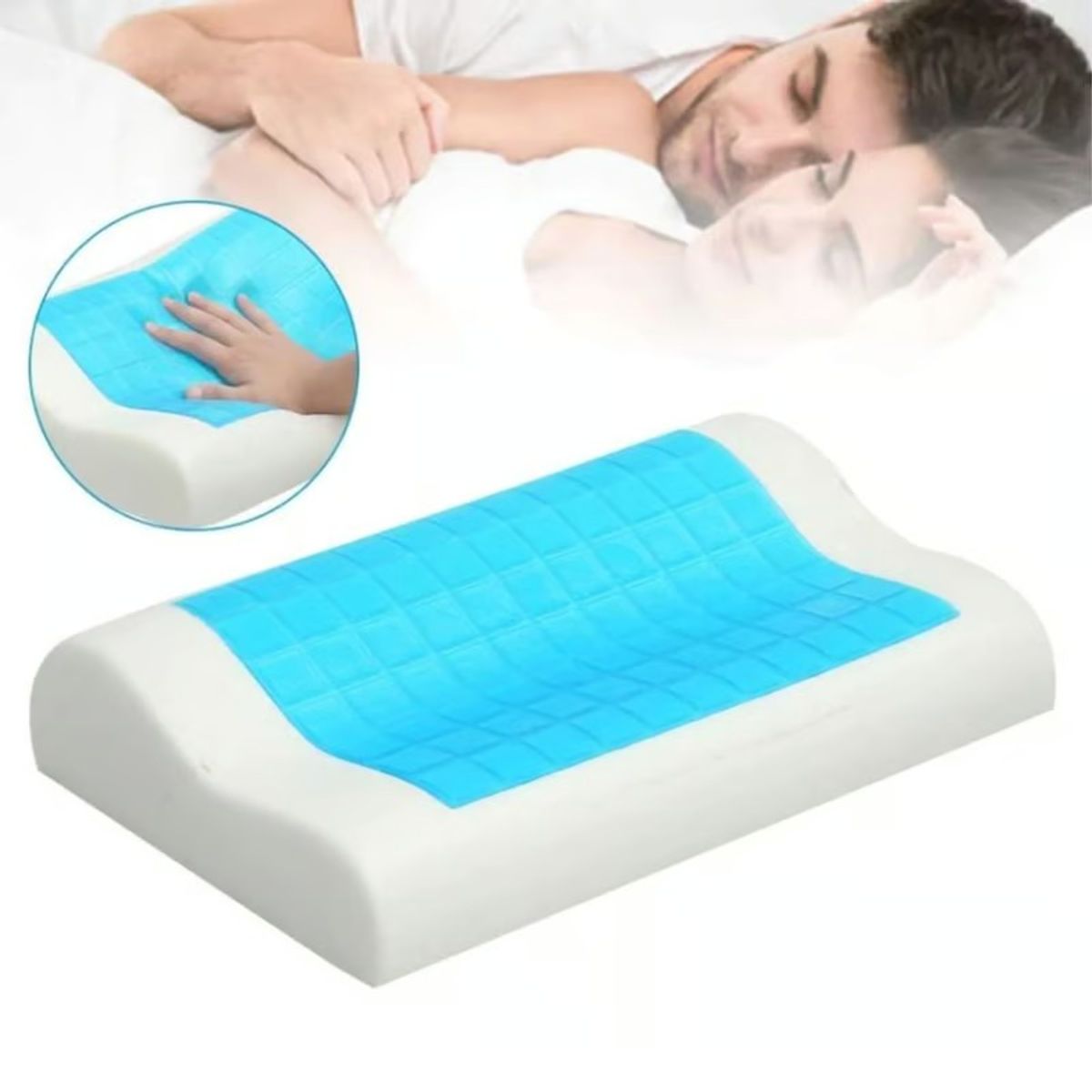 OEM - Almohada con GEL Ergomonica Ortopedica Viscoelastica Evita Dolor