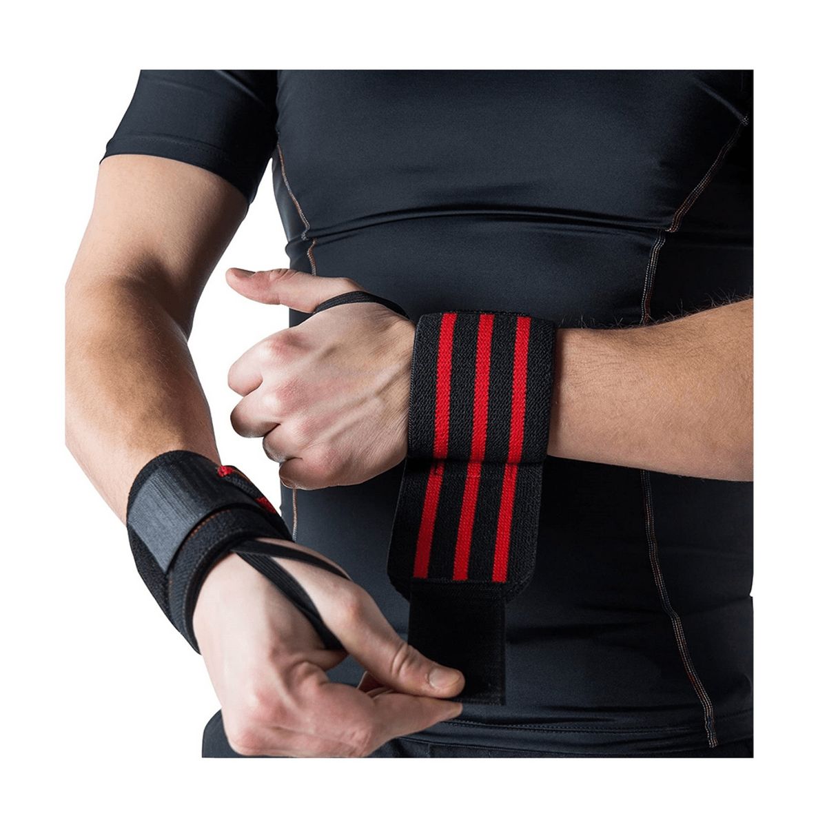 GENERICO - Muñequeras de potencia vendaje de compresión para Gym