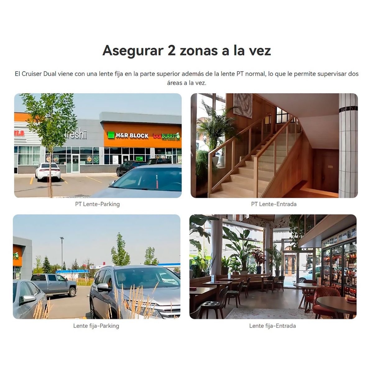 IMOU - Cámara Seguridad Wi-Fi IMOU CRUISER DUAL 3MP + 3MP 360° Noche Color