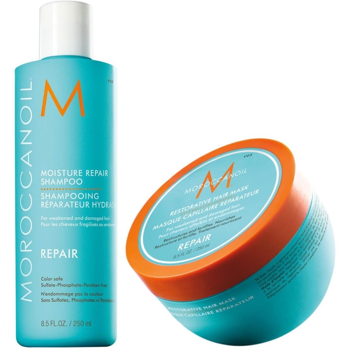 MOROCCANOIL - Shampoo Reparador 250ml + Mascarilla Moroccanoil Repair