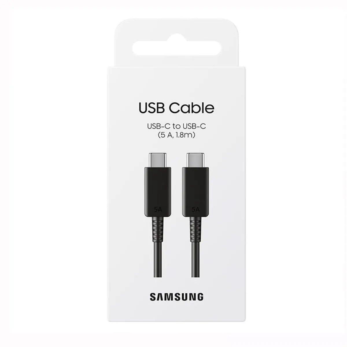SAMSUNG - Samsung Cable Usb-C to Usb-C 5A 1 8Metros Original NEGRO