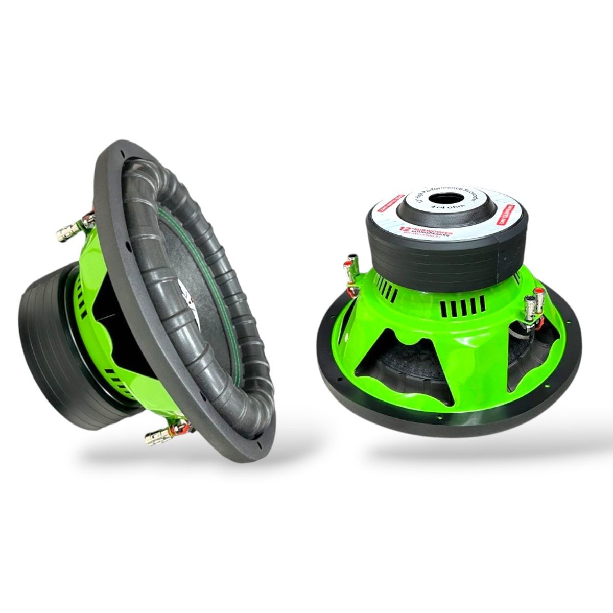 BLACK HAWK - Subwoofer Black Hawk 12" Pulgadas 2000W 500 RMS 2 Bobina Versión Green