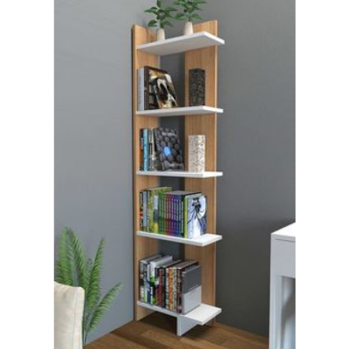 GENERICO - ESTANTE DE MELAMINA SOFISTICADA