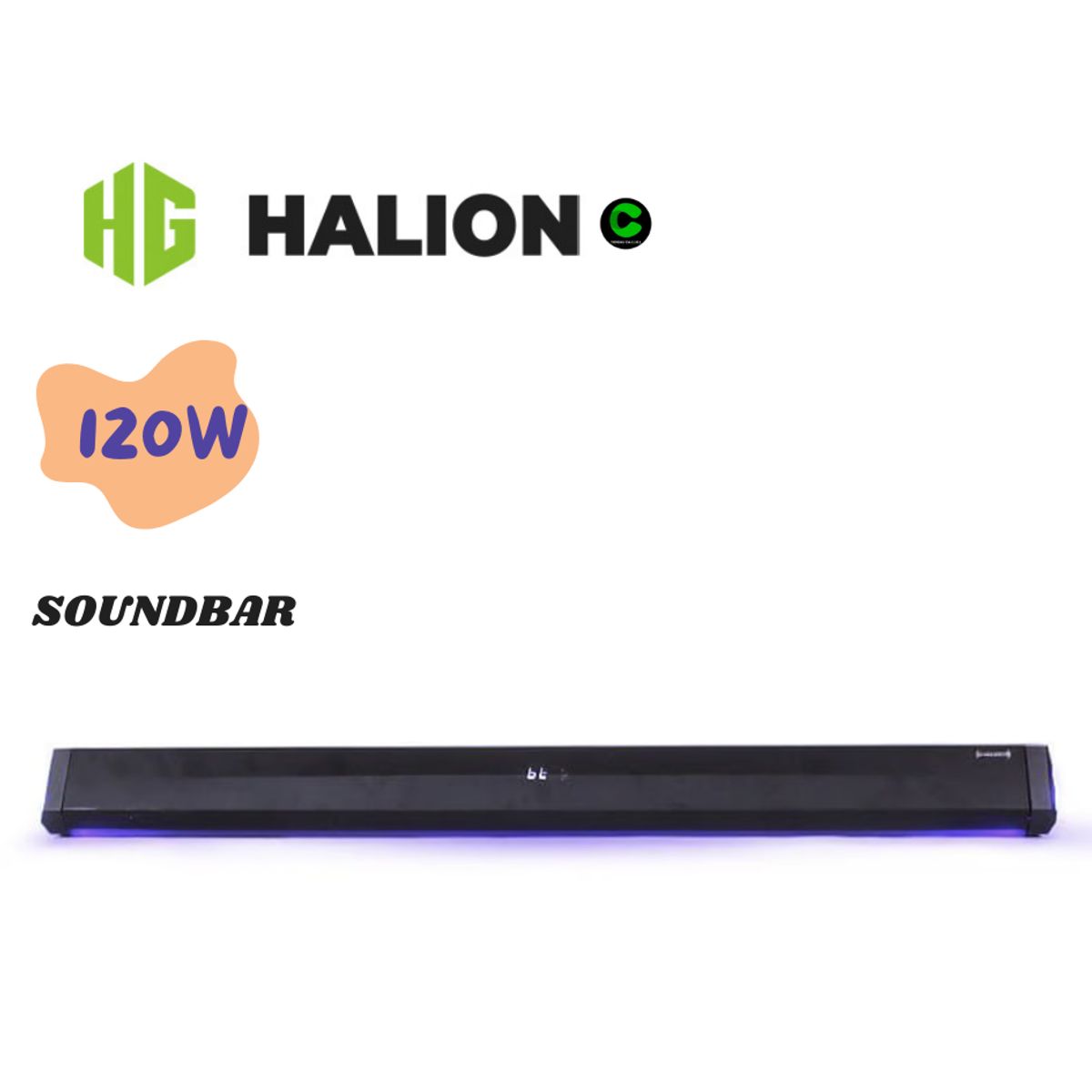 HALION - Soundbar Halion HA-S40C con Subwoofer 120W Con Control Remoto
