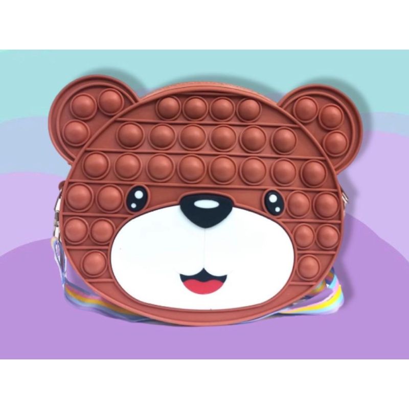 GENERICO - CARTERA OSO POP IT PARA NIÑOS