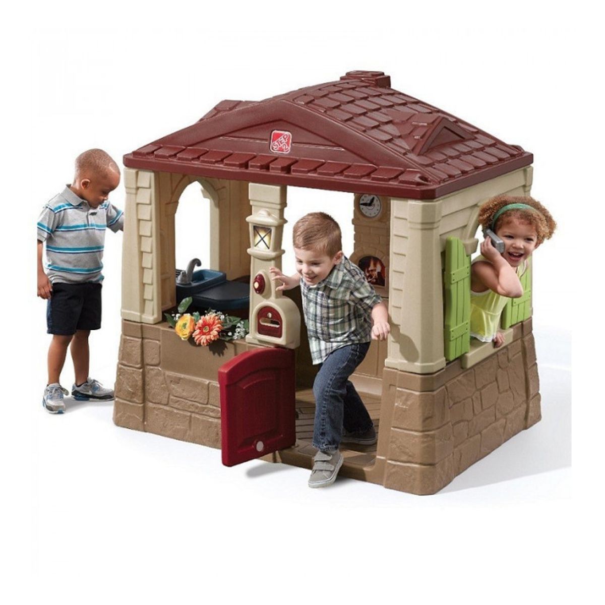 STEP 2 - Casa Cottage Techo Marrón Step2