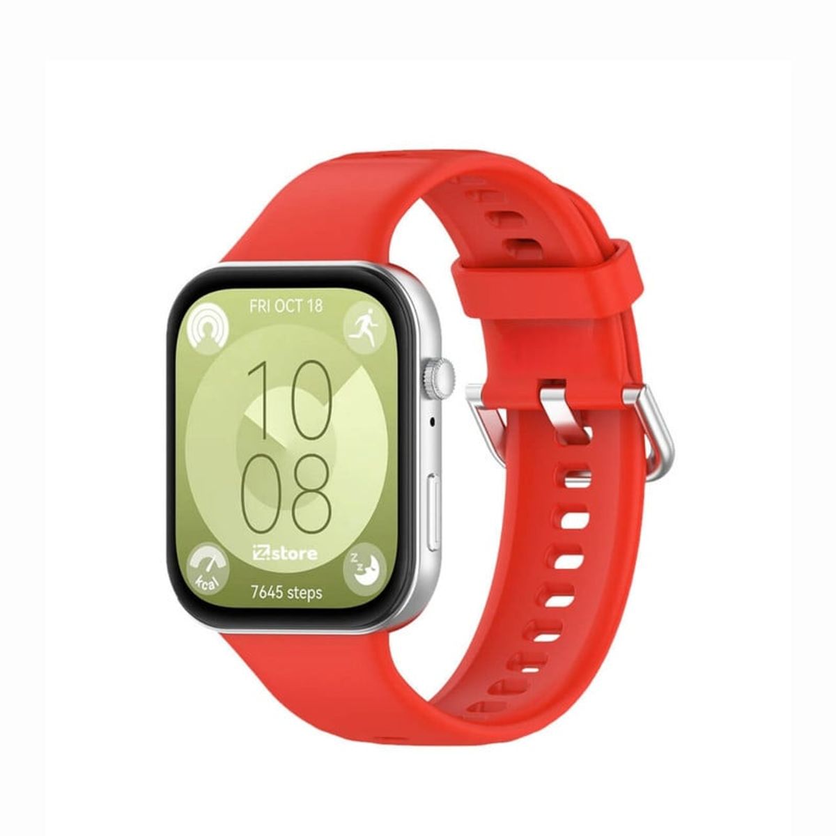 GENERICO - Correa de Silicona Para Huawei Fit 3 - Rojo
