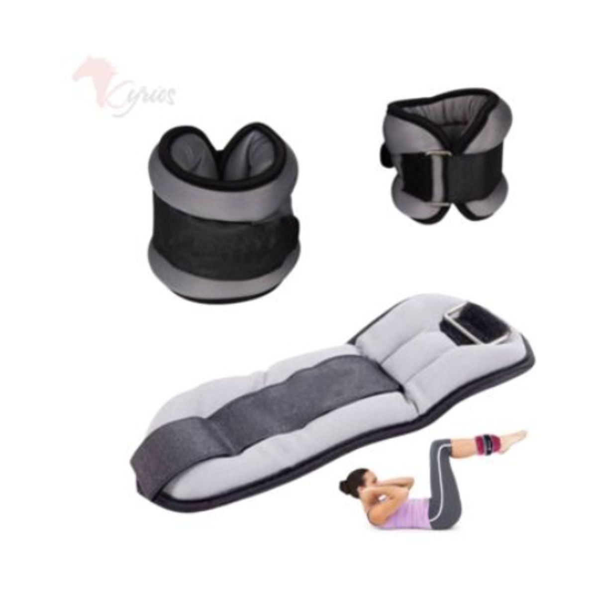 GENERICO - Tobillera Muñequera Con Peso Importado 1kg