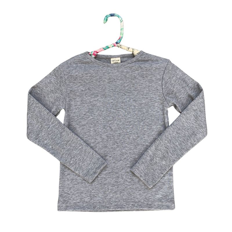 RED CARROT - Polo unisex manga larga algodon gris