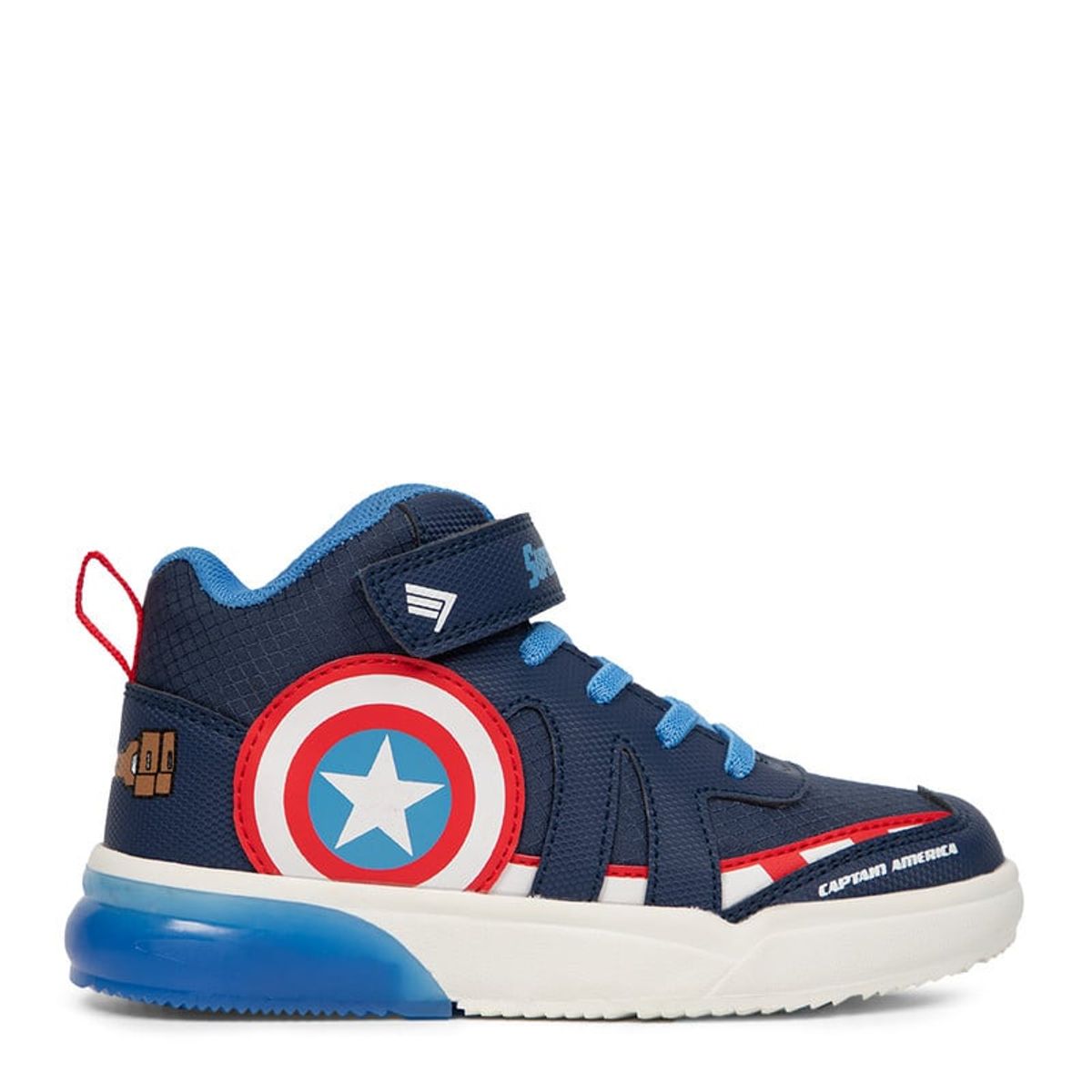 MARVEL - Zapatillas Botín Urbanas Capitan America Azul Marvel Niño