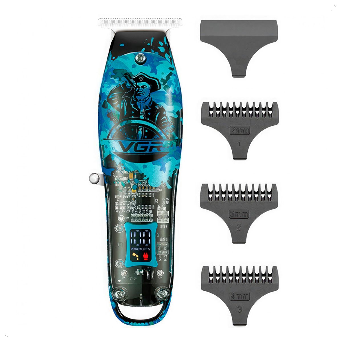 GENERICO - Maquina Corte Cabello VGR V 923 Pantalla Digital Inalambrico