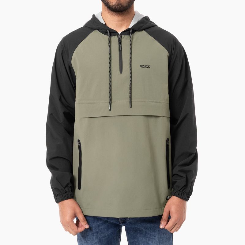 GZUCK - CASACA REVERSIBLE CCAP NAYLONJERSEY RANDOLF NAVY