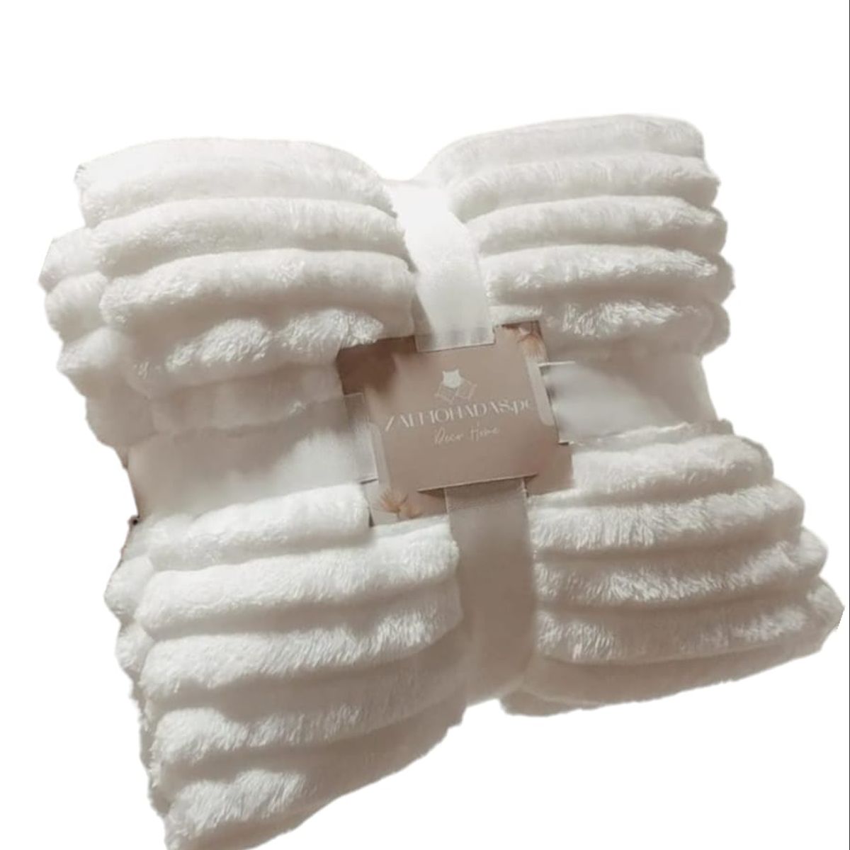 GENERICO - Manta De Vellon Super Suave 125x150cm - Blanco