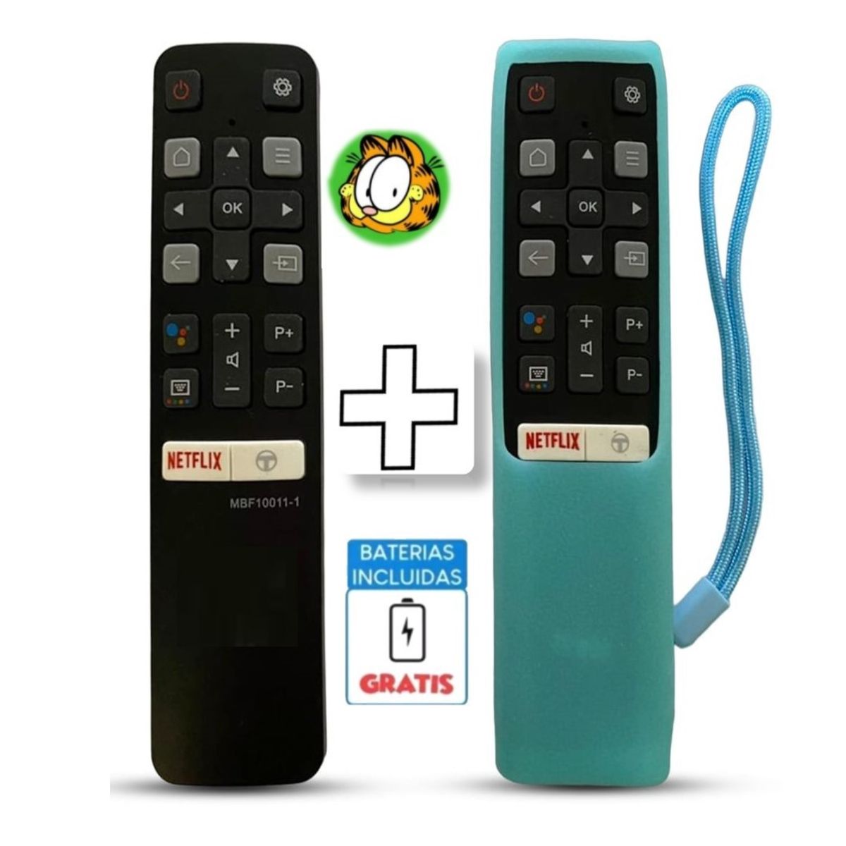 UNIVERSAL - Control Remoto Tcl Generico Smart Modelo RC802V  Funda Turquesa