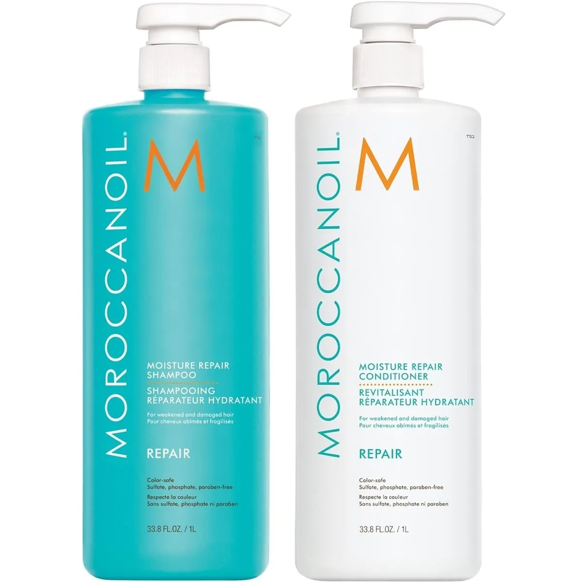 MOROCCANOIL - Shampoo Reparador 1000ml + Acondicionador Moroccanoil Repair