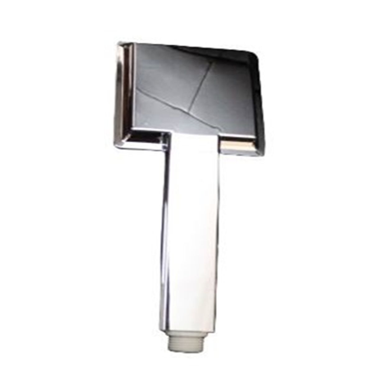 GENERICO - Ducha Teléfono Cuadrado Cromado con Verde