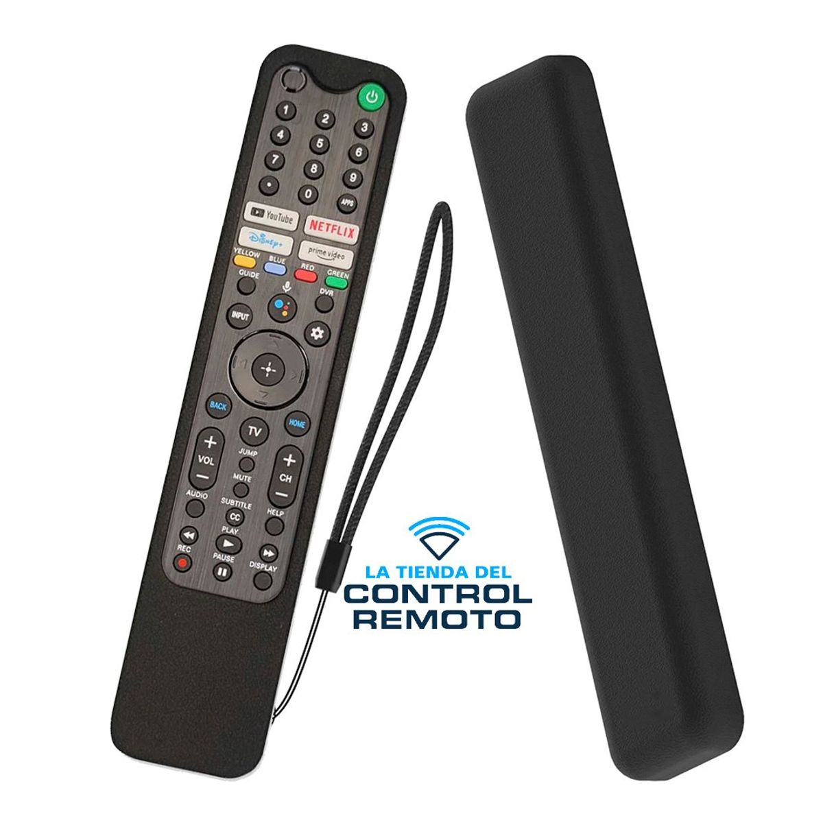 SIKAI - Funda De Silicona Anti Golpe Para Control Sony TX500 TX600 - Negro