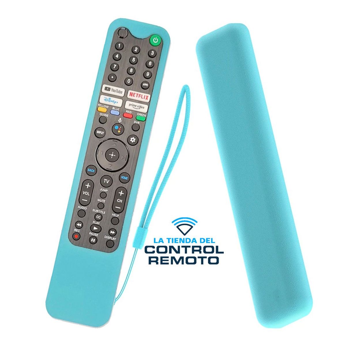 SIKAI - Funda De Silicona Anti Golpe Para Control Sony TX500 TX600 - Celeste