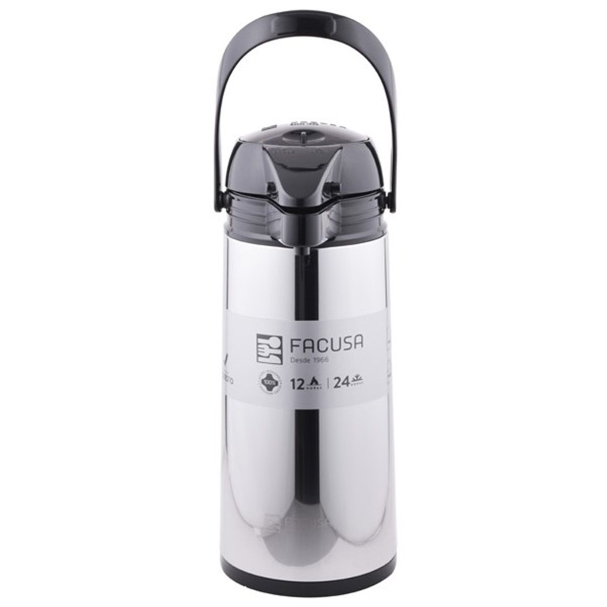 FACUSA - Termo Sifón 1.9 Lt. Acero Inoxidable Brillante - Facusa