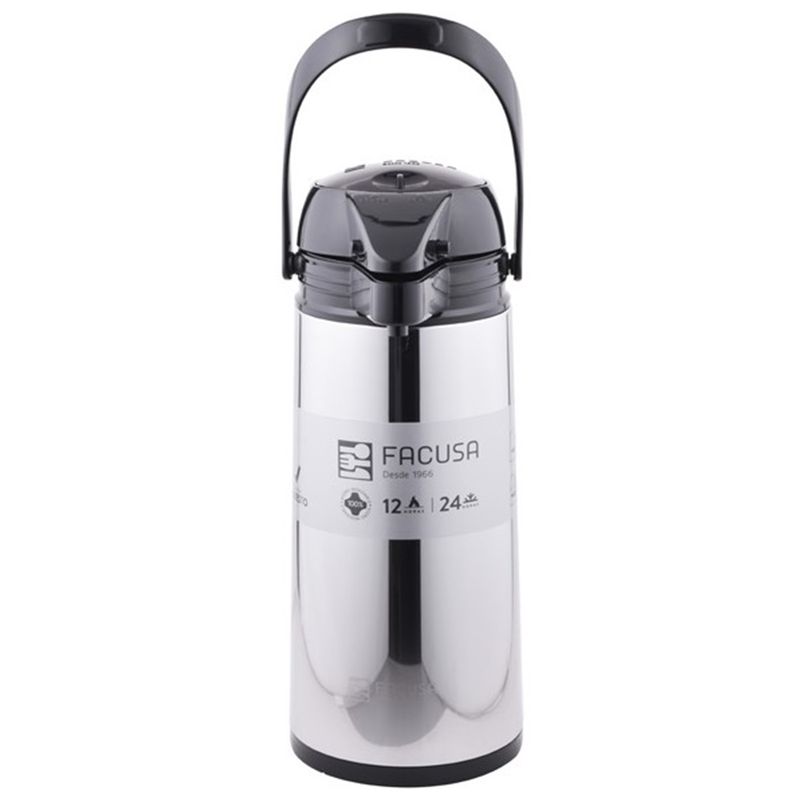 FACUSA - Termo Sifón 1.9 Lt. Acero Inoxidable Brillante - Facusa