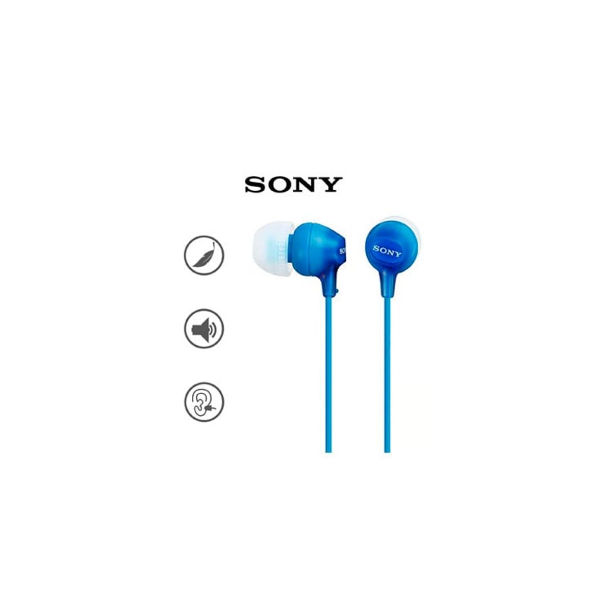SONY - Audífonos Sony MDR-EX15AP Azul Extra Bass