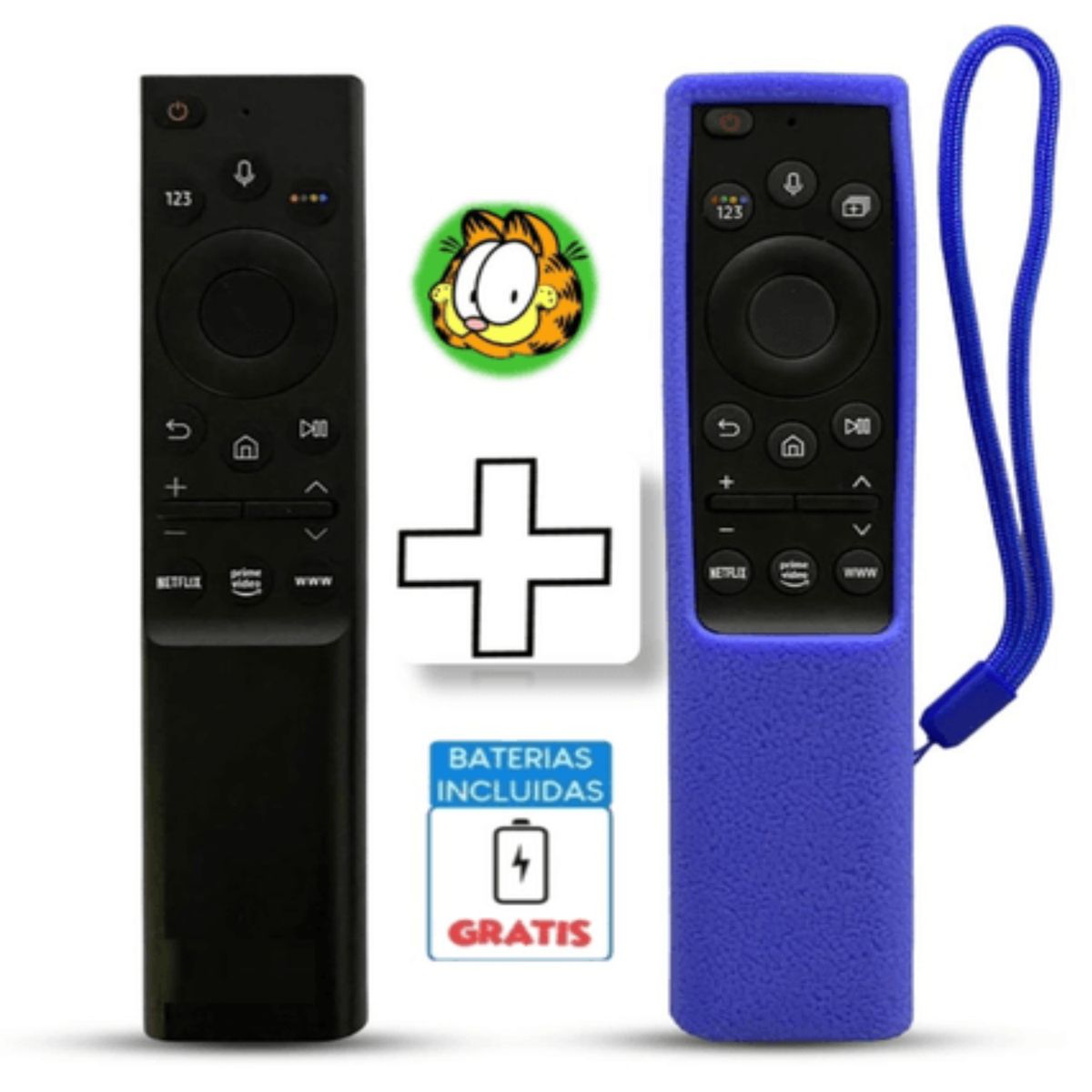 UNIVERSAL - Control Samsung Smart Tv con Voz Modelo BN59-01363  Funda Azul