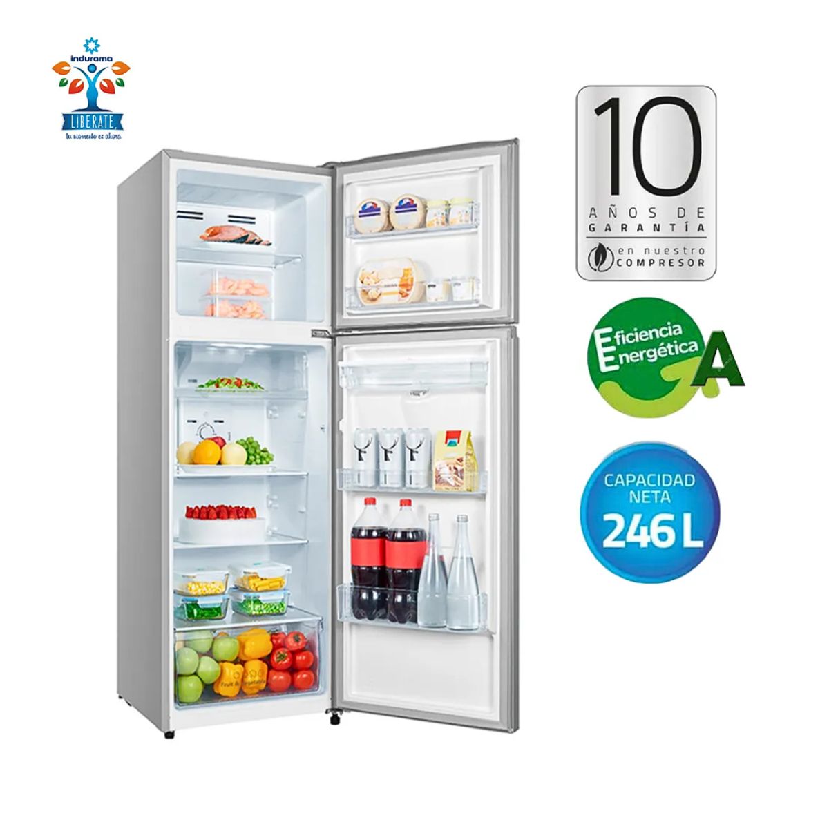 INDURAMA - Refrigeradora Indurama RI-389D 267 Litros_.